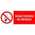 Zákaz kouření, No smoking, samolepka 210 x 80 x 0,1 mm
