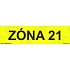 Zóna 21, plast 210 x 55 x 0,5 mm