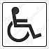 WC invalida, samolepka 80 x 80 x 0,1 mm, inverzní