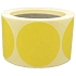 Samolepicí značkovací kolečka Manutan Expert, žlutá, průměr 60 mm, 500 ks na roli