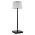 LED stolní lampa KATIE, nabíjecí, černá