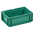 Plastová Euro přepravka Manutan Expert, zelená, 114 x 200 x 300 mm, 4 l