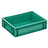 Plastová Euro přepravka Manutan Expert, zelená, 114 x 300 x 400 mm, 10 l
