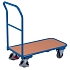 Plošinový vozík PV01, do 400 kg, 95 x 50 x 99 cm, modrý