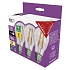 LED žárovka Filament A60, patice E27, 3,8 W, teplá bílá, 3 ks