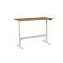 Výškově nastavitelný kancelářský stůl Manutan Expert, 160 x 80 x 62,5 - 127,5 cm, rovné provedení, ABS 2 mm, ořech