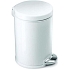 Kulatý odpadkový koš 4,5 l Simpele Human, barva: bílá