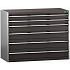 Dílenská zásuvková skříň Bott Cubio 200, 100 x 130 x 65 cm, 6 zásuvek, šedá-antracit