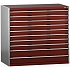Dílenská zásuvková skříň Bott Cubio 200, 120 x 130 x 75 cm, 10 zásuvek, šedá-červená
