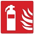 Požární tabulka Manutan Expert - Hasicí přístroj, samolepicí fólie, 350 mm