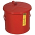Bezpečnostní nádoba pro čištění dílů Justrite, 30 l, červená