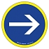 Značka s vysokou viditelností - Povinný směr