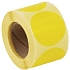 Samolepicí značkovací kolečka Manutan Expert, žlutá, průměr 50 mm, 500 ks na roli