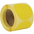 Samolepicí značkovací kolečka Manutan Expert, žlutá, průměr 90 mm, 500 ks na roli
