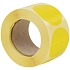 Samolepicí značkovací kolečka Manutan Expert, žlutá, průměr 40 mm, 500 ks na roli