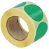 Samolepicí značkovací kolečka Manutan Expert, zelená, průměr 40 mm, 500 ks na roli