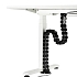 Organizér kabelů Powerton, pro výškově nastavitelné stoly, černá, 1,3 mm