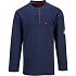 Triko Bizflame FR Henley, modrá, vel. 4XL