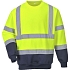Reflexní mikina Hi-Vis, žlutá/modrá, vel. XXL
