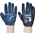 Rukavice nitrilová s nápletem, modrá, vel. L