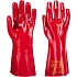 Rukavice PVC, červená, vel. XL