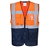 Reflexní vesta Two Tone MeshAir Hi-Vis, oranžová/modrá, vel. M