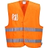 Reflexní vesta Label Hi-Vis, oranžová, vel. S - M
