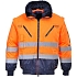 Reflexní nepromokavá bunda Hi-Vis 3v1, oranžová/modrá, vel. 3XL