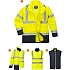 Reflexní nepromokavá bunda Silver Traffic 4v1 Hi-Vis, žlutá/modrá, vel. 3XL