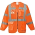 Reflexní manažerská blůza Hi-Vis, oranžová, vel. 3XL