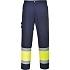 Dvoubarevné kalhoty Combat Hi-Vis, modrá/žlutá, prodloužené, vel. M