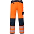 Pracovní kalhoty PW3 Hi-Vis, modrá/oranžová, zkrácené, vel. 56