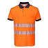 Reflexní polokošile s krátkým rukávem PW3 Hi-Vis, oranžová/modrá, vel. XL