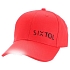 Kšiltovka s LED světlem B-CAP 25lm, nabíjecí, USB, univerzální velikost, červená SIXTOL