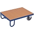 Dvoukolová transportní plošina, do 500 kg, modrá, 160,5 x 89,5 x 28,5 cm