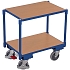 Policový vozík Euro systém dolly, 2 police, 67,5 x 41,5 x 66,5 cm, modrý