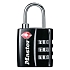 Visací kombinační zámek Master Lock TSA, černý