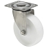 Polyamidové transportní kolo s přírubou, průměr 125 mm, otočné, kluzné ložisko