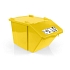 Odpadkový koš na tříděný odpad TTS, objem 45 l, žlutý