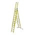 Výsuvný sklolaminátový žebřík Facal, 12 + 12 + 11 příček
