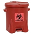 Plastový koš na nebezpečný odpad, červená, 22,8 l