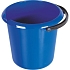 Plastový kbelík s výlevkou, 10 l, modrý