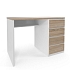 Kancelářský stůl Viva s pravými zásuvkami, 110 x 76 x 60 cm, dub sonoma/bílý