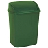 Odpadkový koš s výklopným víkem 15 l zelený