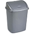 Odpadkový koš s výklopným víkem 15 l šedý