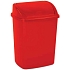 Odpadkový koš s výklopným víkem 26 l červený
