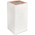 Kulatý odpadkový koš BrickBin 65 l na plast bílý/oranžový
