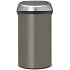 Odpadkový koš Soft–Touch 60 l platinový