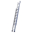 Výsuvný hliníkový žebřík Platinum 300 Tubesca-Comabi, s háčky, 2 x 8 příček