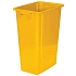Plastový odpadkový koš Probbax na tříděný odpad, bez víka, 60 l, šířka 31,5 cm, žlutá